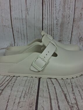 Birkenstock Boston EVA Clogs Sandals Women's Size 39 8 - 8 1/2 White